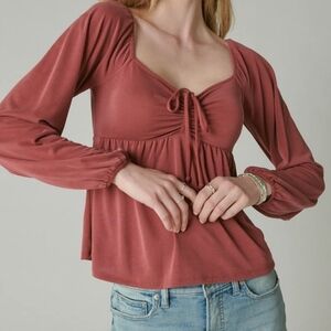 Lucky Brand Women's Ruched Blouse